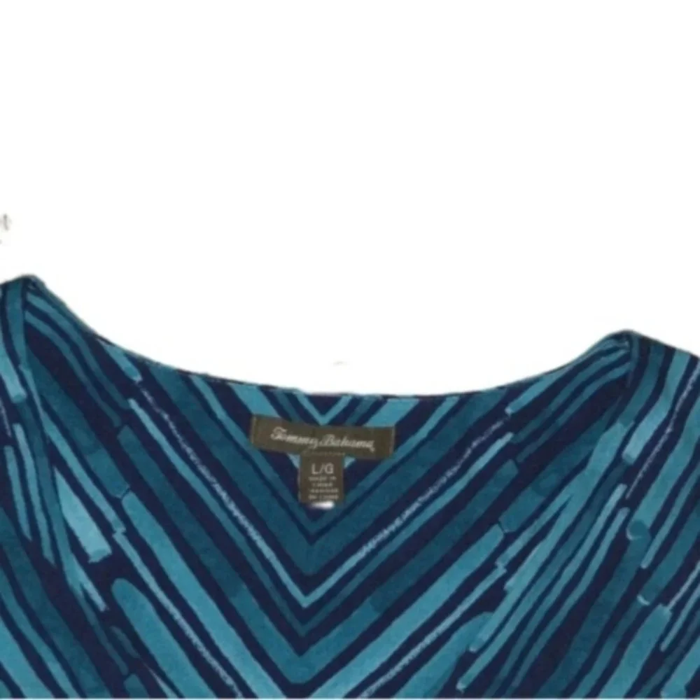 Tommy Bahama V-Neck Long-Sleeve Dress Size Large